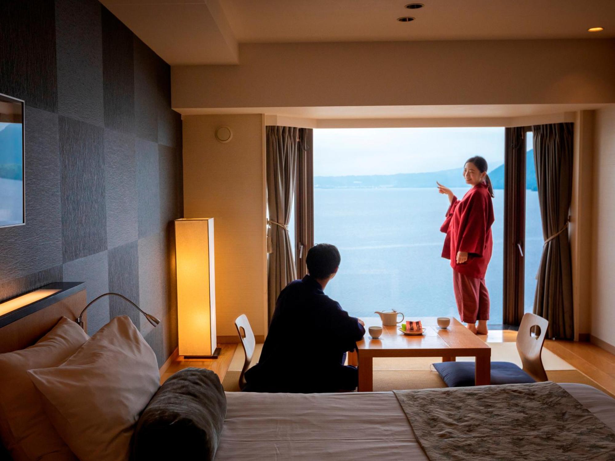 The Lake View Toya Nonokaze Resort Toyako Luaran gambar